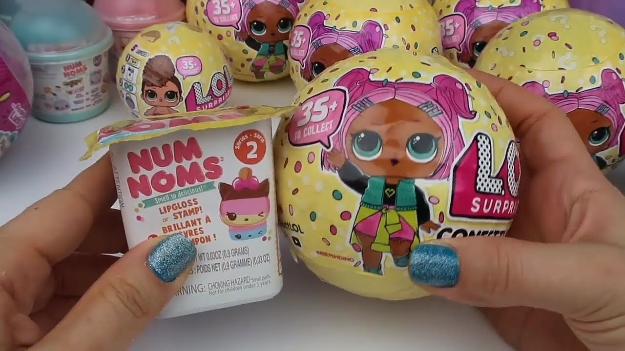 NumNoms vs LOL Confetti Pop Sürpriz Challenge Erkek Num Gördüm Eğlenceli Oyuncak Bidünya Oyuncak
