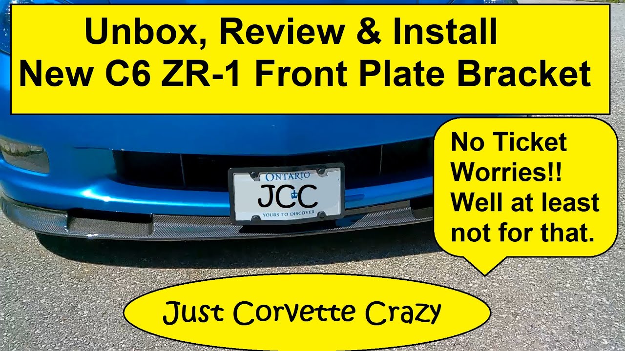 ZR1 Front Plate Bracket Review & Install