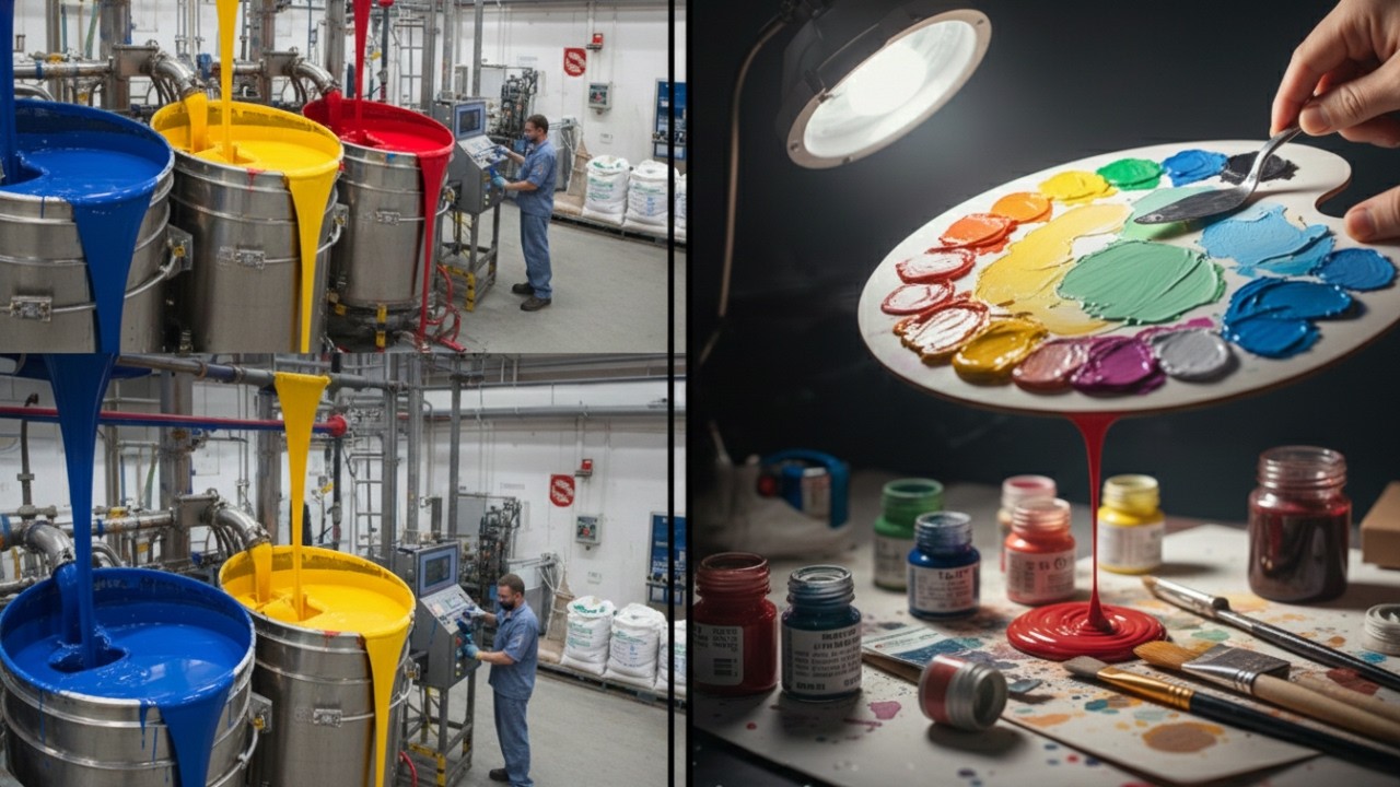 Inside the Paint Factory &mdash; Pigments to Perfect Color (Full Process)