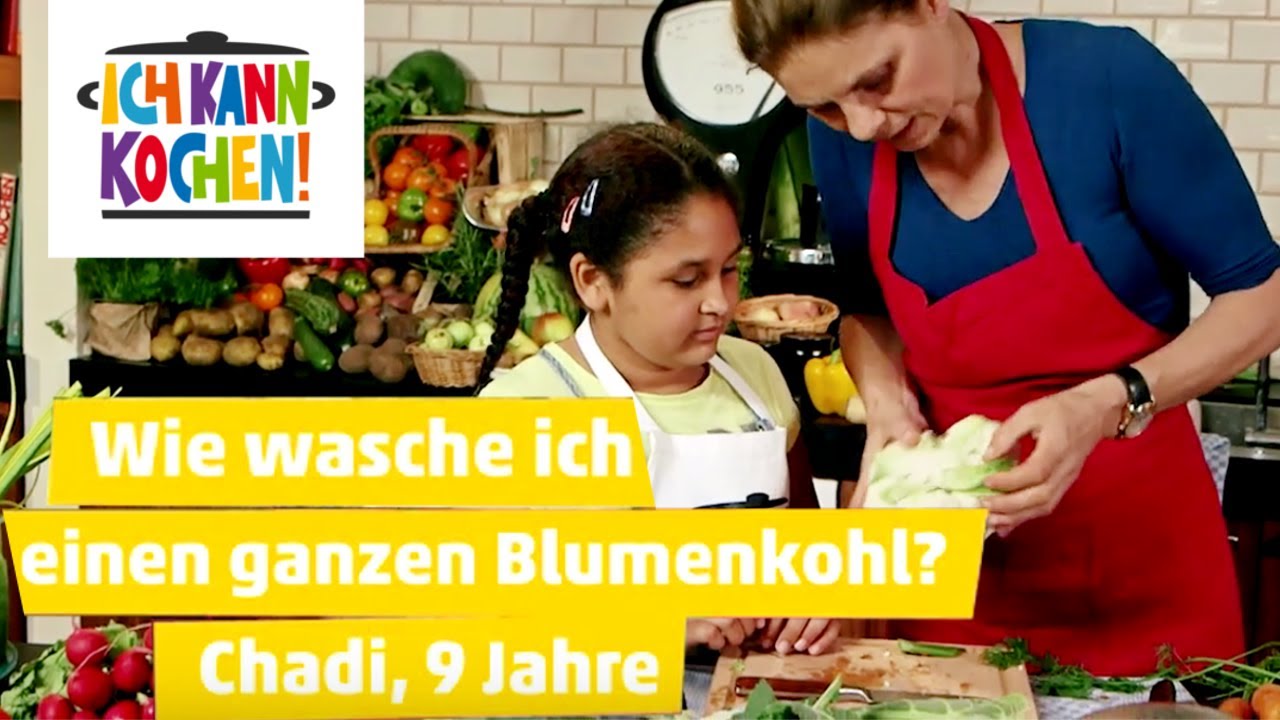 Wie wasche ich Blumenkohl? #3 K&uuml;chen-Einmaleins f&uuml;r Kinder mit Sarah Wiener | ICH KANN KOCHEN!