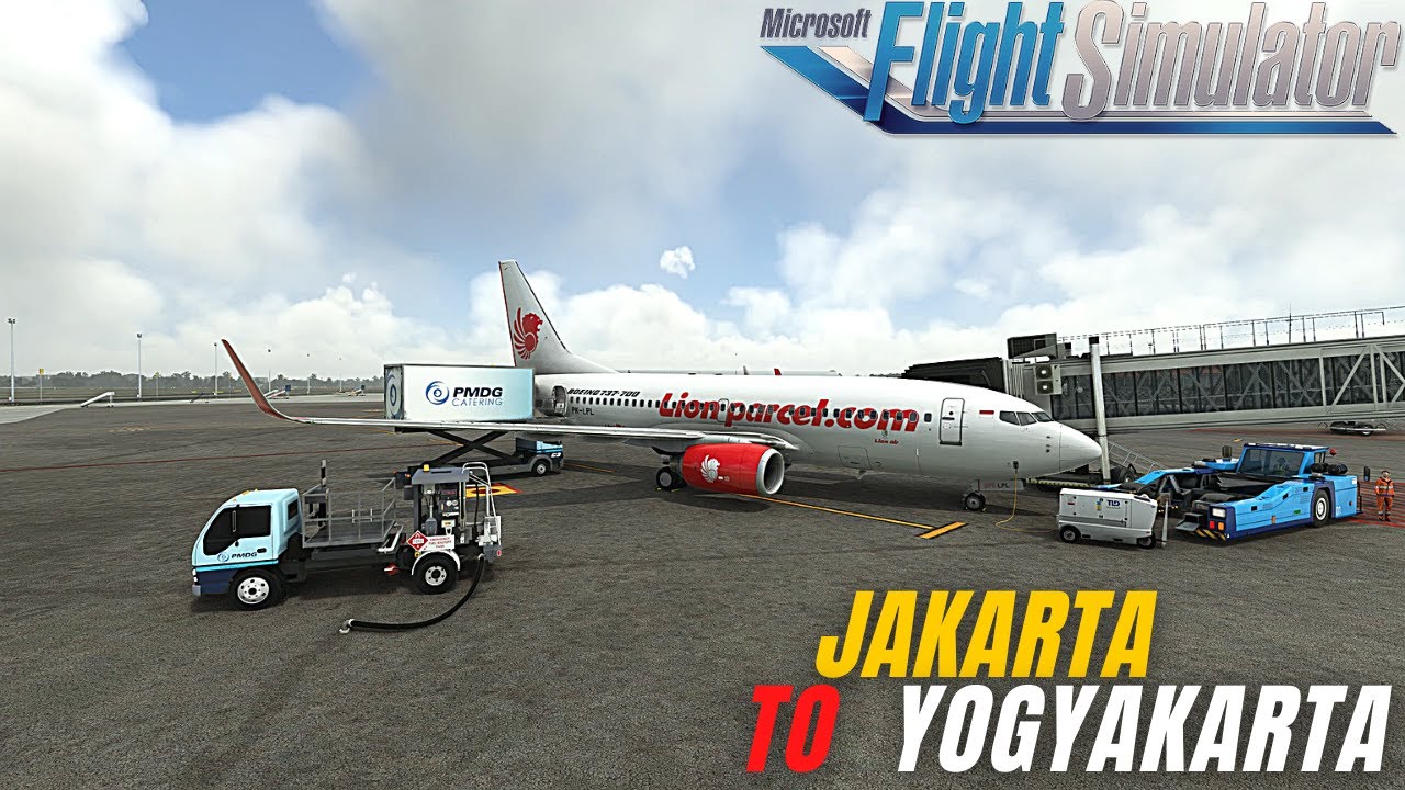 Jakarta to Yogyakarta - B737-700|Lion air| -  Microsoft Flight Simulator Indonesia 2020