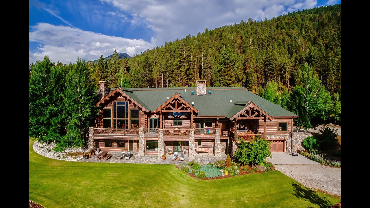 Exquisite Log Home in Victor, Montana