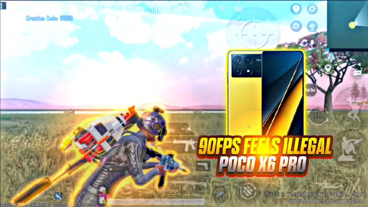 9OFPS FEELS ILLEGAL POCO X6 PRO🔥BGMI 4.0 UPDATE 🥵