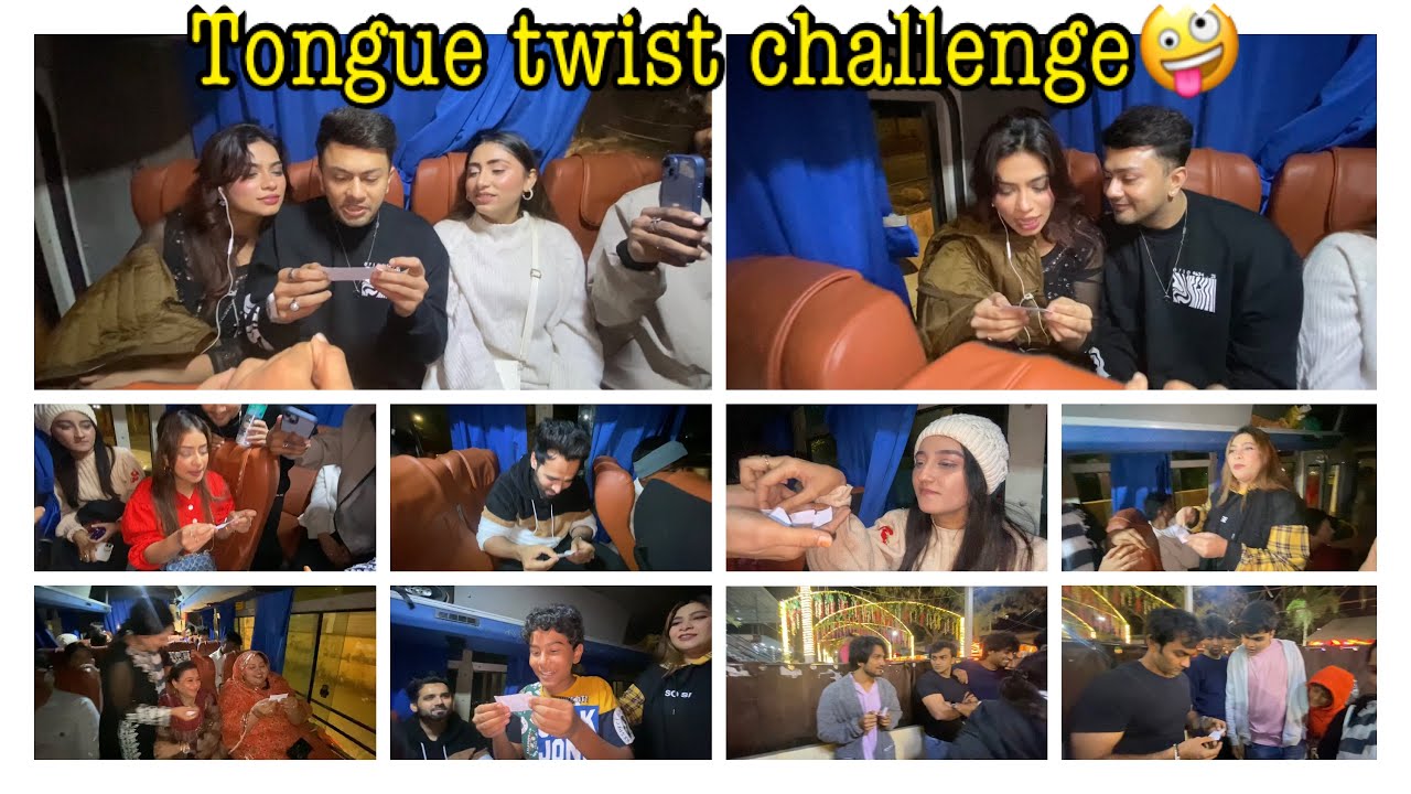 Tongue twist challenge🤪AWEZ/NAGMA ANAM/