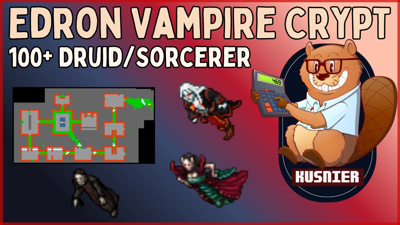 Edron Vampire Crypts (Profit) | 100+ Druid/Sorcerer | Tibia