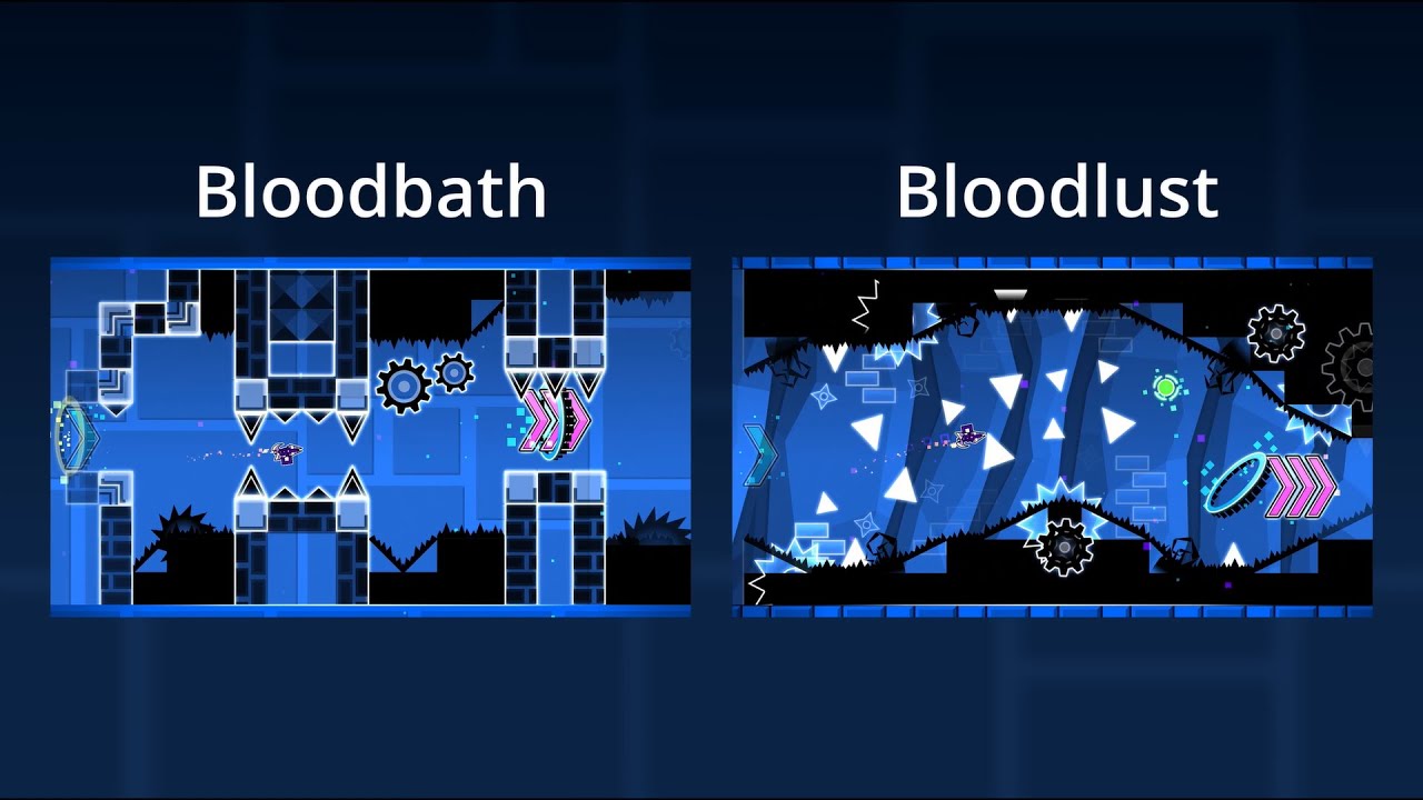 BLOODBATH Layout vs BLOODLUST Layout | Geometry Dash