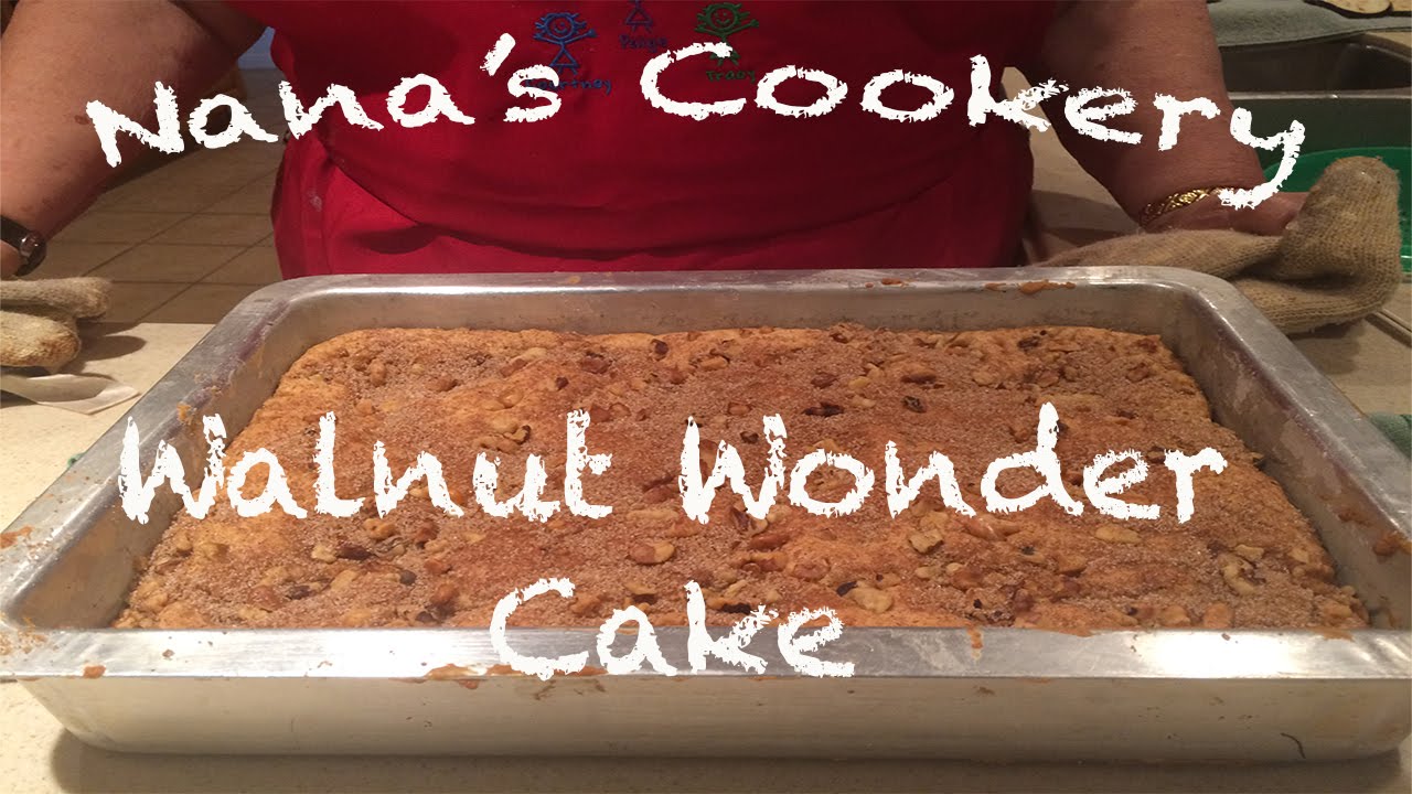 Coffee Cake - Walnut Wonder Cake Nana's Cookery Tips & Tricks