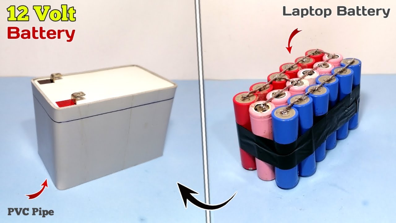 How to Make a 12V Rechargeable Battery at Home | UPS Battery | 12V Battery From Old Laptop Battery