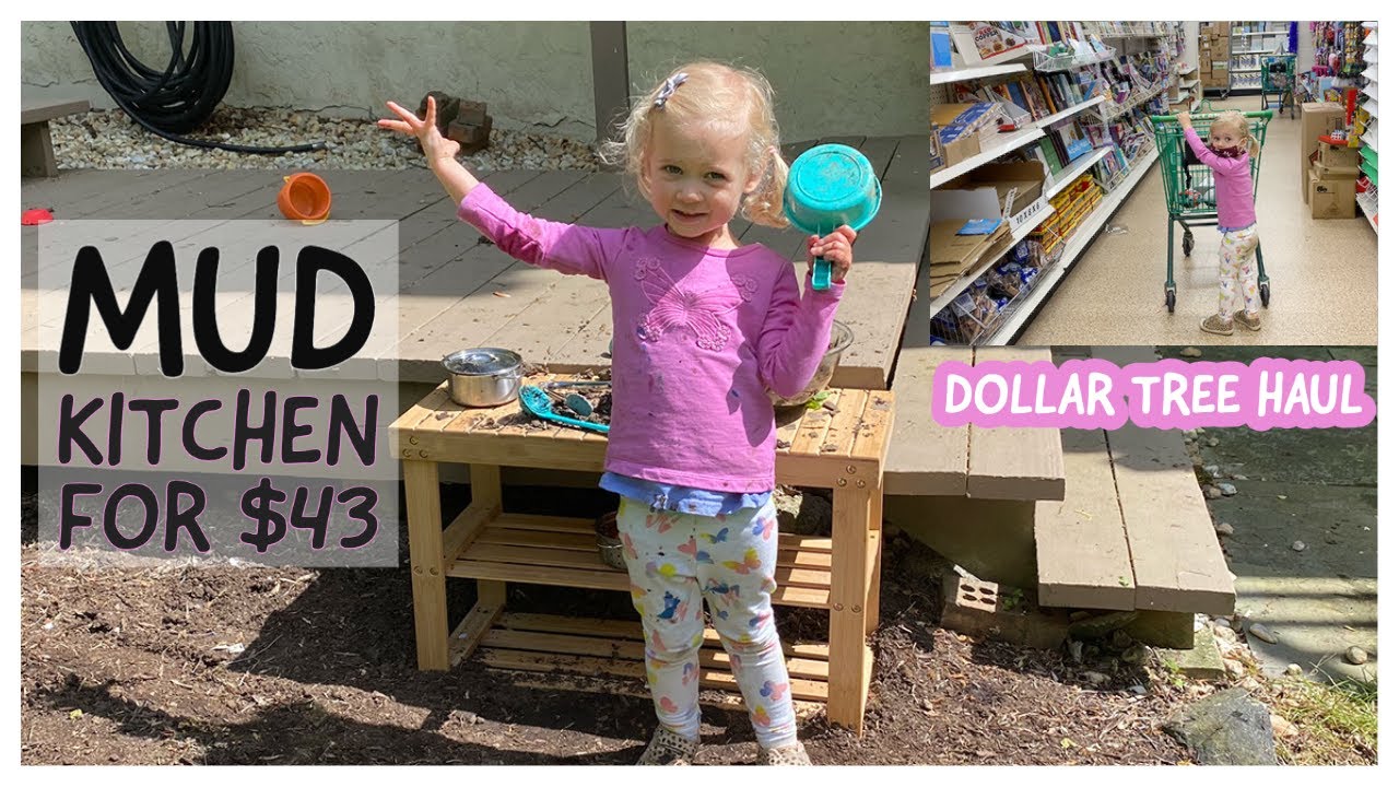 Mud Kitchen for $43...She has been playing in this every day!