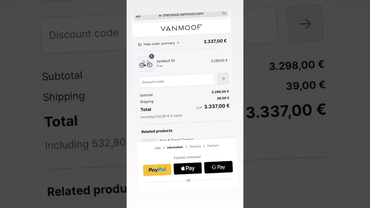 how to order Accessories &ldquo;only&rdquo; at vanmoof.com #fy #shopping #vanmoof
