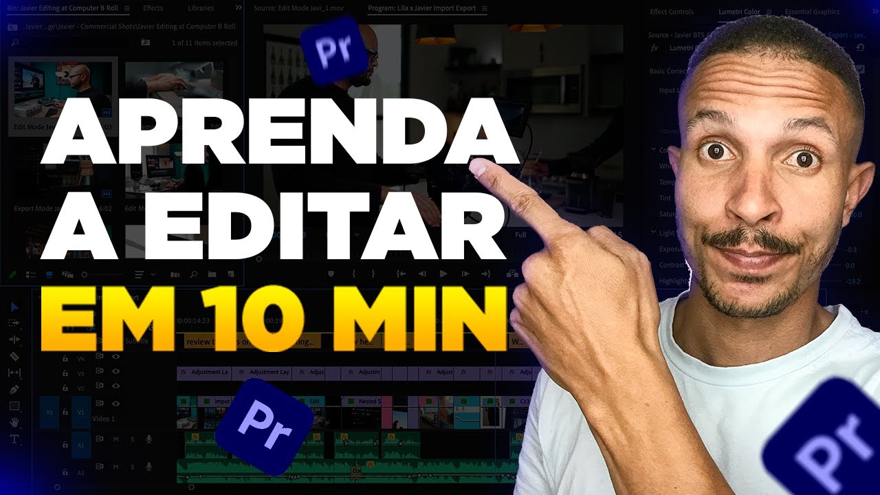 [Simples e F&aacute;cil] Como Editar V&iacute;deo no Adobe Premiere Pro | Edi&ccedil;&atilde;o Para YouTube