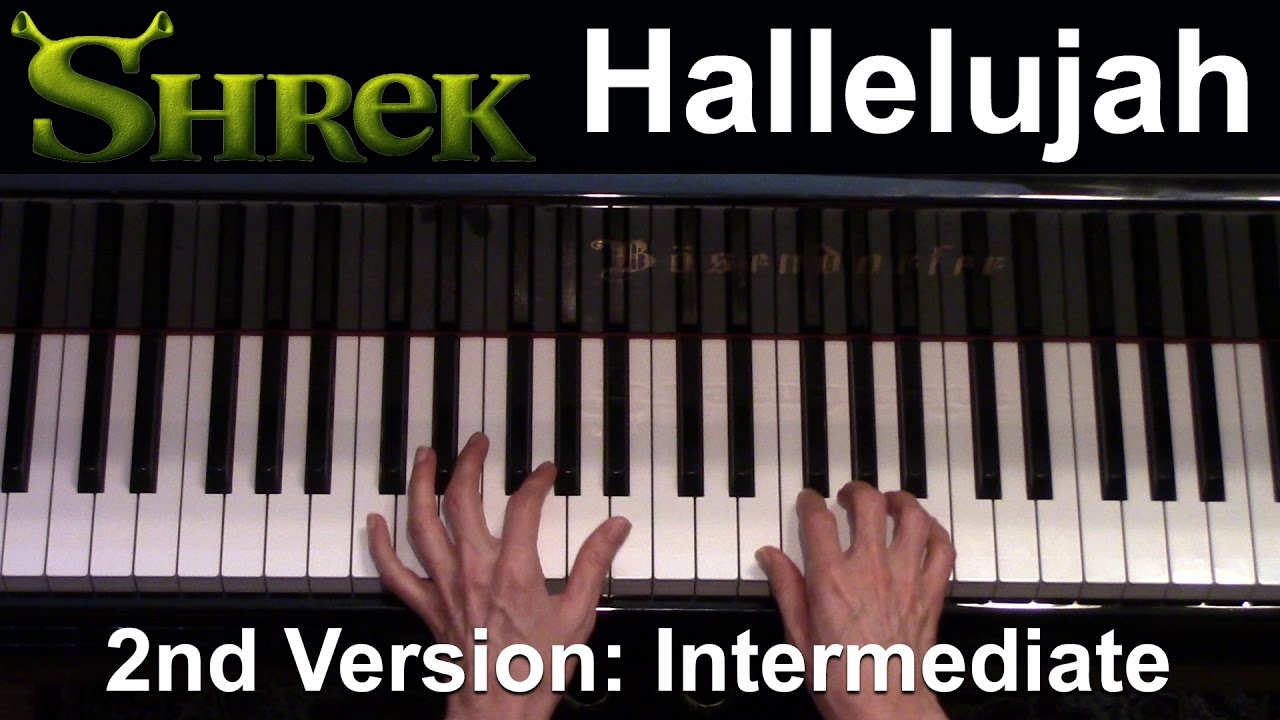Hallelujah, Cohen (Intermediate Piano Solo)