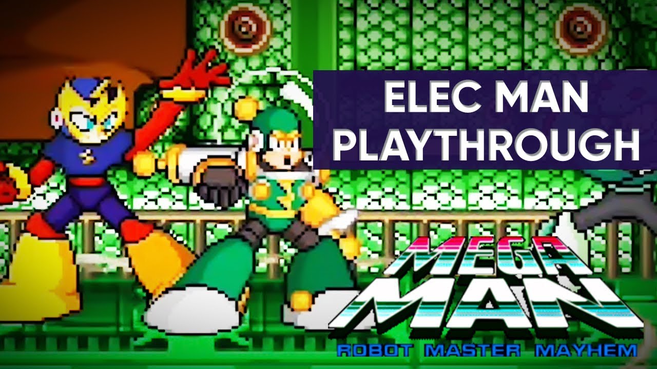 Mega Man: Robot Master Mayhem (PC) - Elec Man Gameplay Playthrough