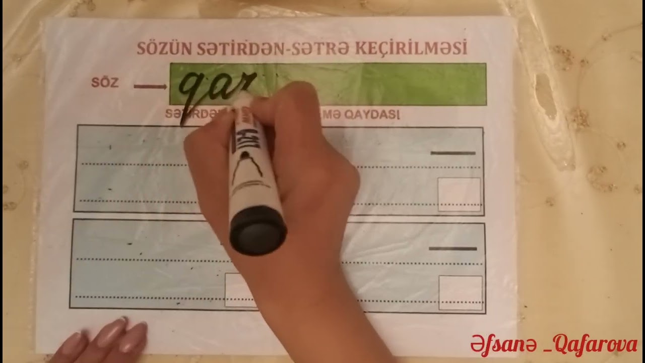 Sözün sətirdən-sətrə keçirilməsi