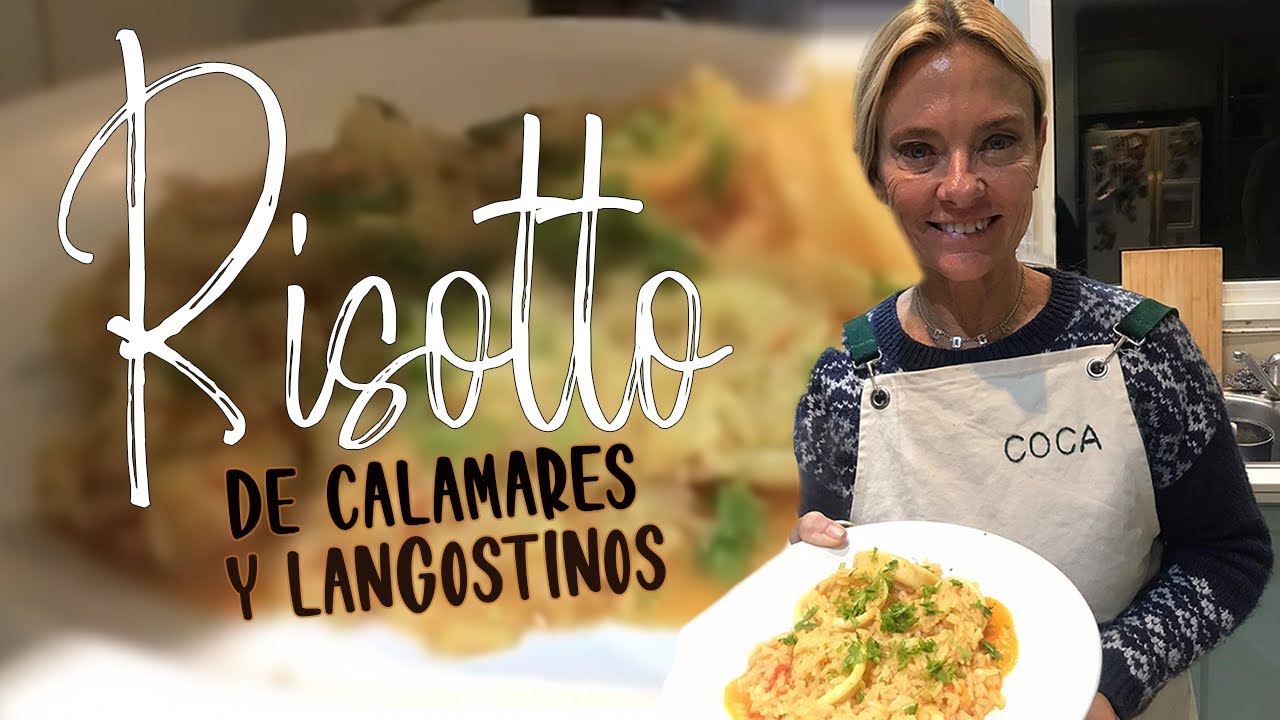 Risotto de calamares y langostinos 🦑🍚🍤