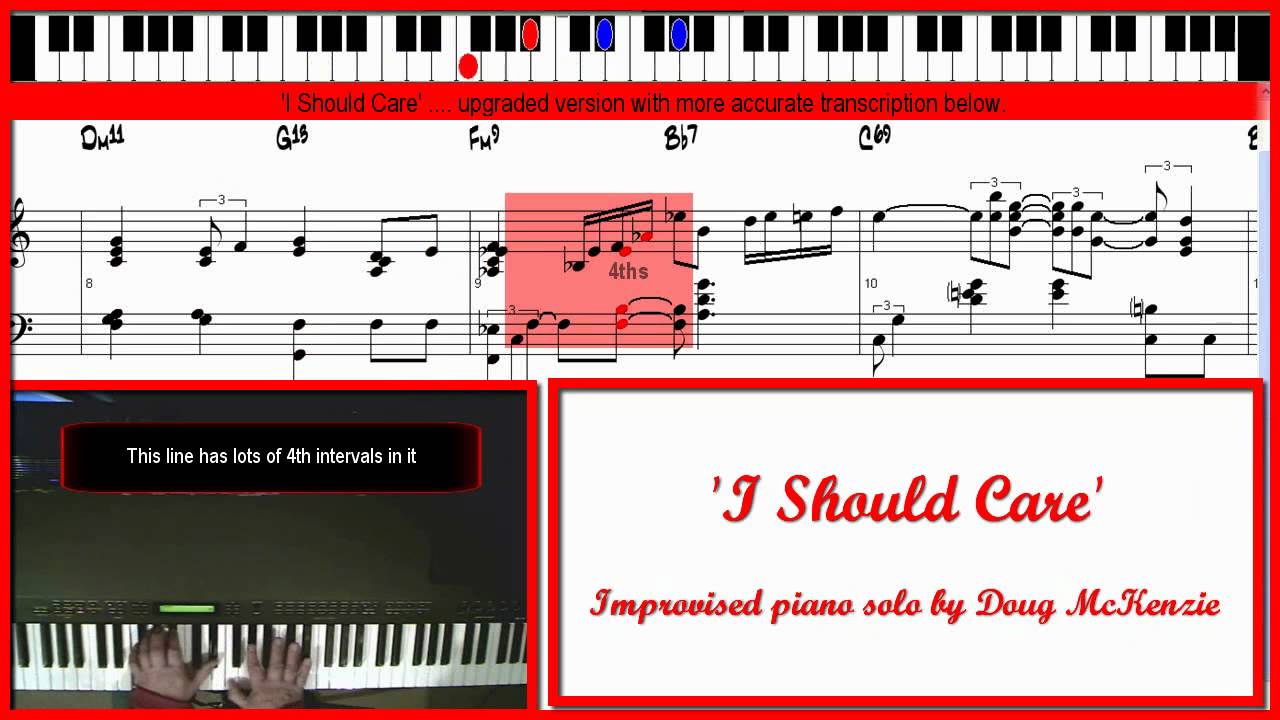 'I Should Care' - improvised solo piano