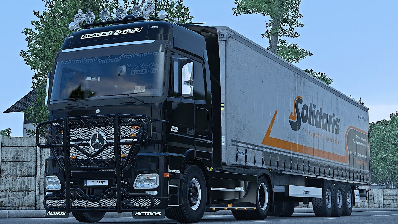 4K | ETS2 1.43 | Południowa Polska | Mercedes Actros MP2 V8 | Krosno 🇵🇱 - Bielsko - Biała 🇵🇱