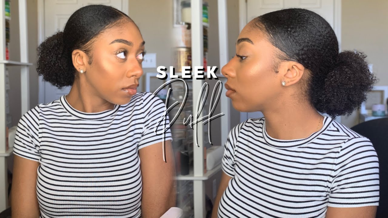 HAIR| Sleek Low Puff on 4C Natural Hair