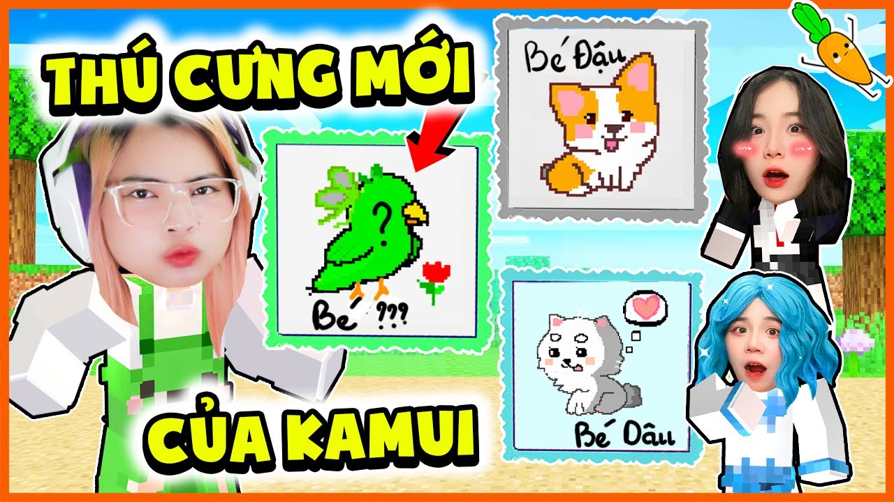 KAMUI TIẾT LỘ THÚ CƯNG MỚI X BÉ DÂU X BÉ ĐẬU | HỘI CHỊ EM THI VẼ
