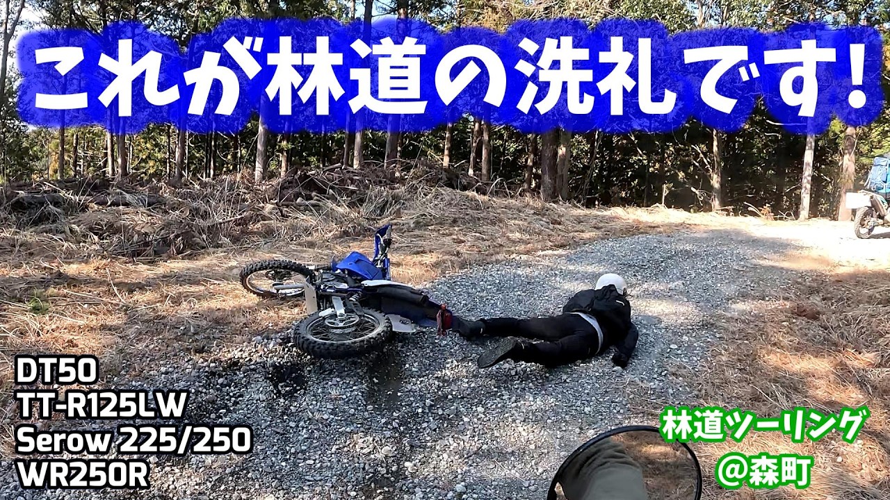 【林道ツーリング@森町】これが林道の洗礼です! (Dirt Trail Tour Japan) Vol.282