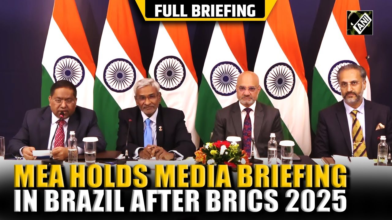 MEA holds press briefing in Brazil after BRICS Summit 2025, condemns Pahalgam terror attack | Full