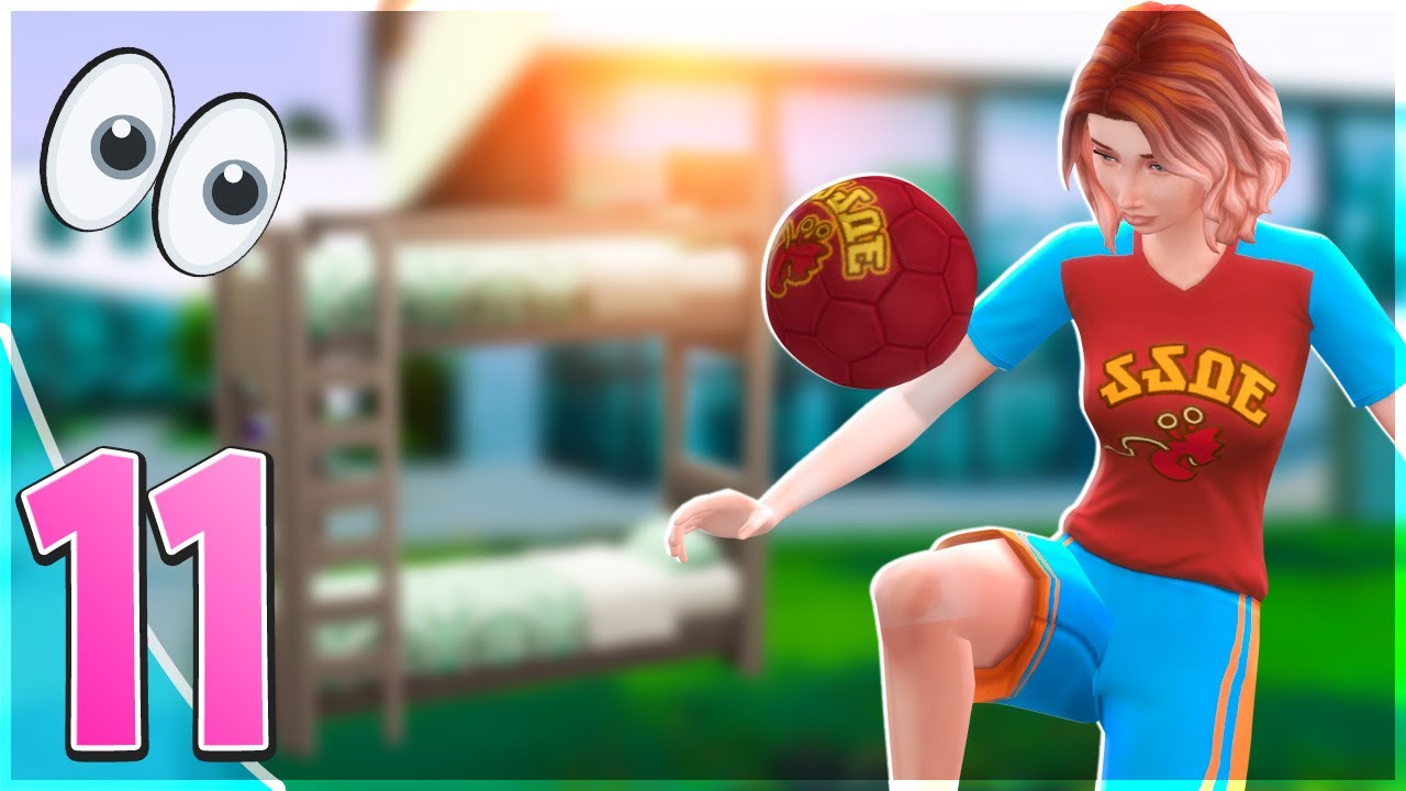 KIGGER PÅ KØJESENGE OG STARTER TIL FODBOLD |  I krig og kærlighed #11 | Sims 4 dansk