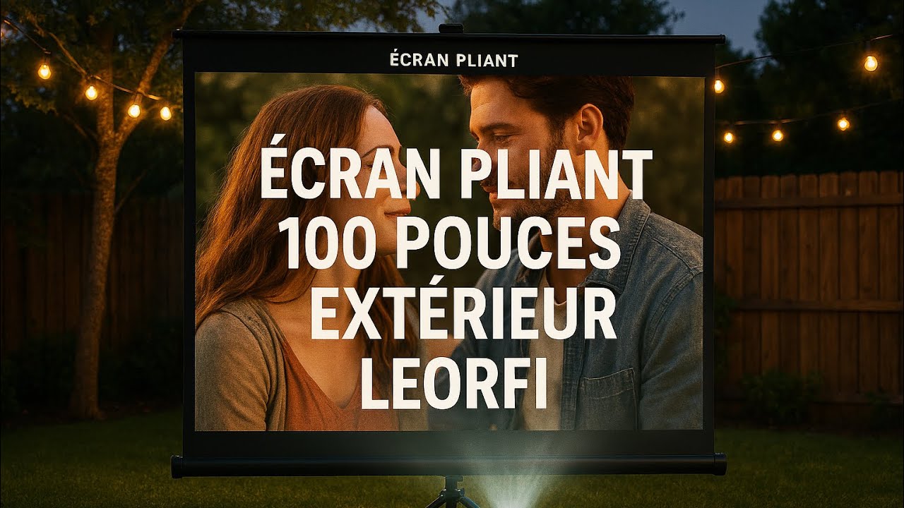 Écran, vidéoprojecteur extérieur 100 pouces LEORFI