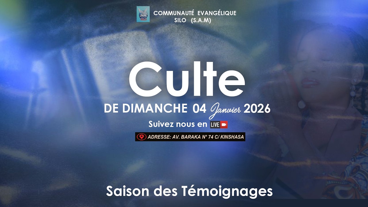 CULTE DE DIMANCHE 04 JANVIER 2026 / RÉVÉREND MICHÉE WANGATA