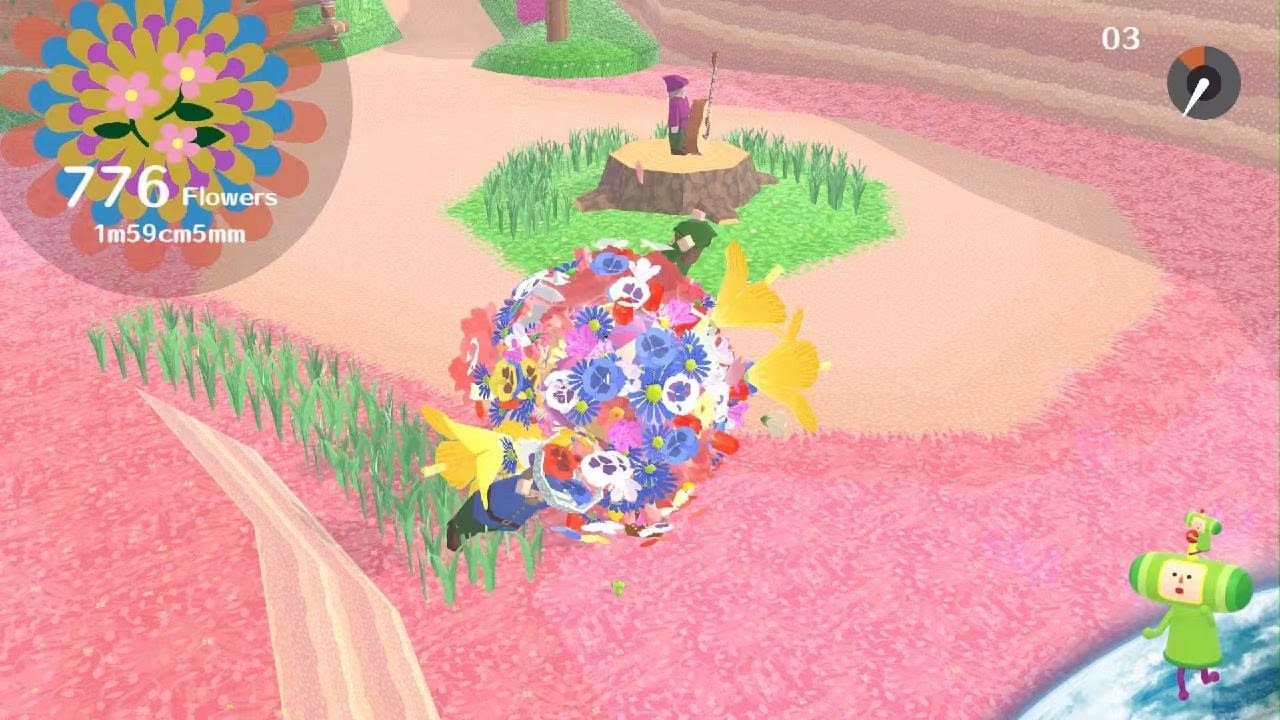 We Love Katamari REROLL - Lots of Flowers 100% (1234 Flowers)