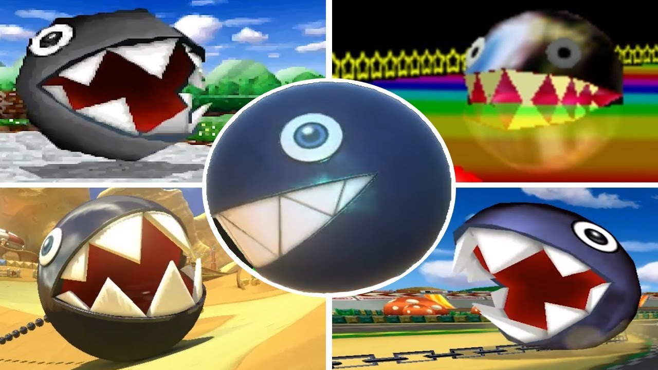 Evolution of - Chain Chomp in Mario Kart Games