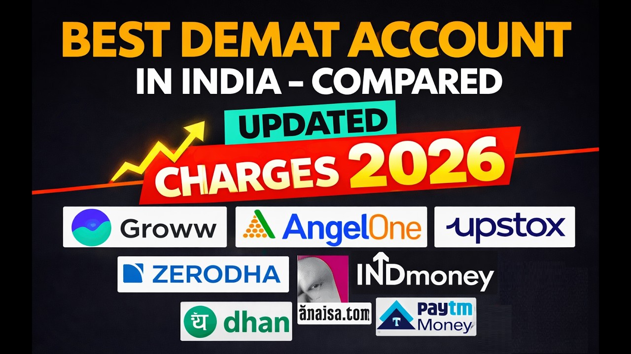 Best Demat Account in India 2026 | Best Share Market App in India | Share Brokers Comparison