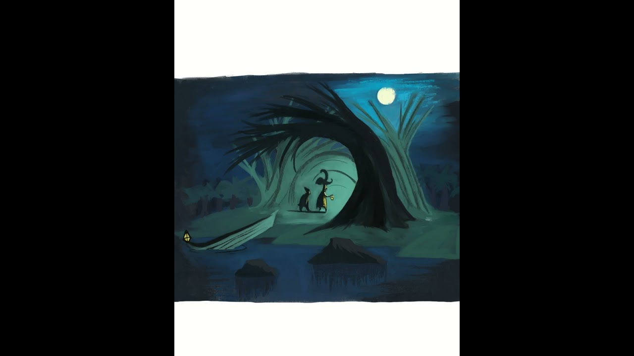 Captain Hook - Mary Blair Concept Art Painting Process