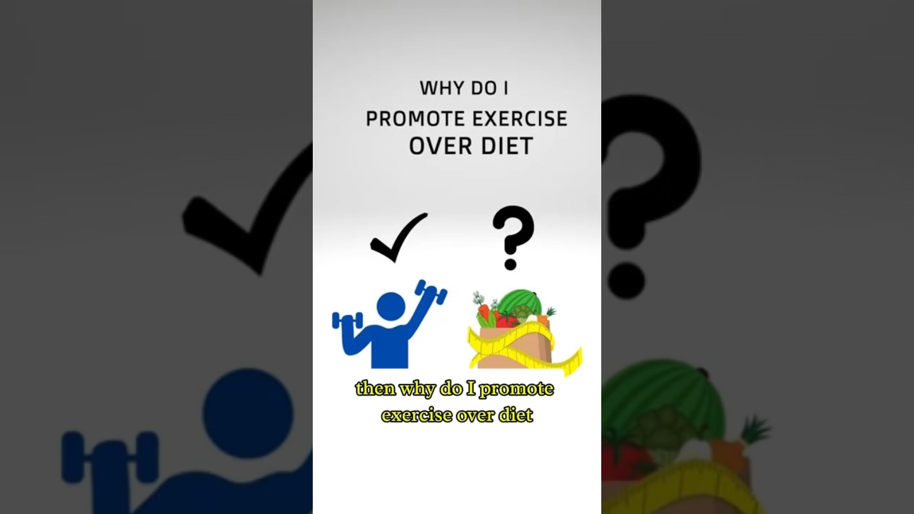 Why Do I Promote Exercise Over Diet To My Patients? #shorts #exercisebenefits