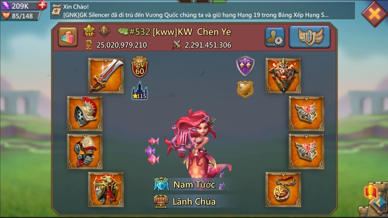 Lords mobile emperor KW Chenye vs BFP FY Zhan ( Đại Đế KW ChenYe Vs FZ Zhan )