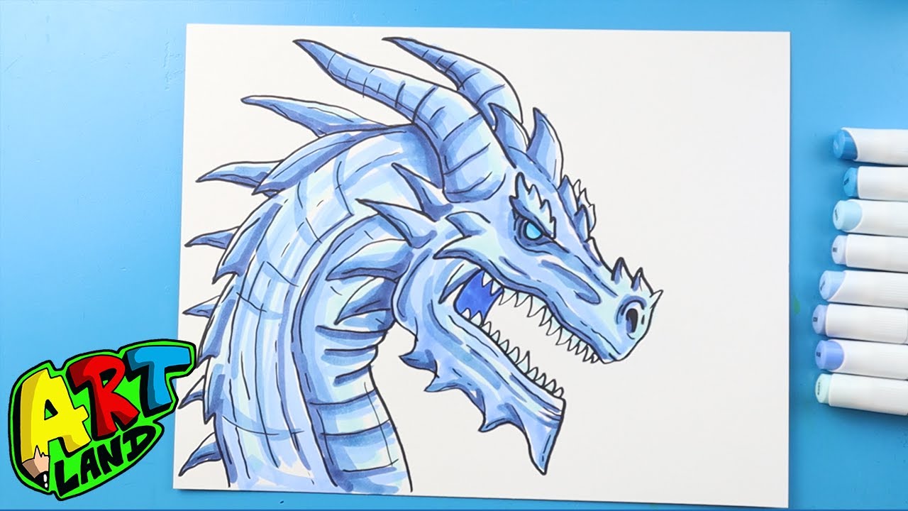 How to Draw an Ice Dragon