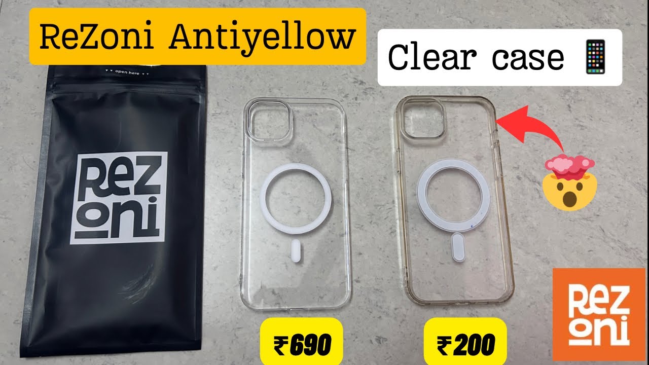 Resoni Antiyellow 💛 clear case review unboxing 