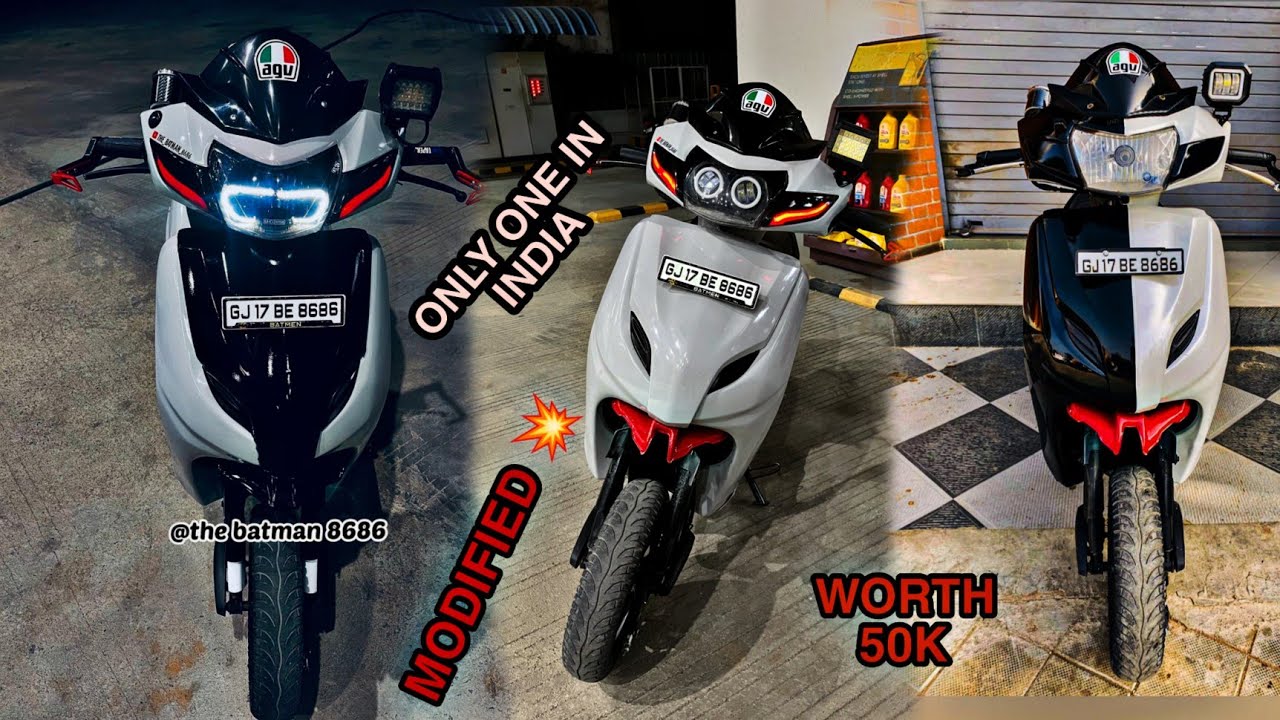 MOST MODIFIED🏍️ ACTIVA IN INDIA WORTH 50K ONLY ONE IN INDIA