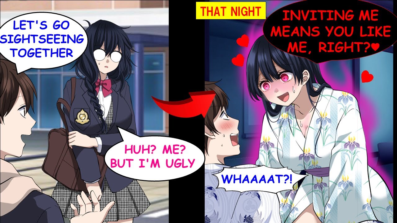 During a School Trip, I Asked My Gloomy Classmate to Tour with Me, and That Night…[Manga Dub]RomCom]