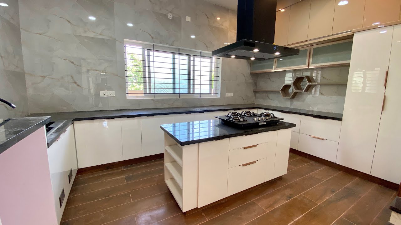 Island Modular Kitchen Design / Kitchen Tour in Tamil  / Indian Kitchen Design 2022