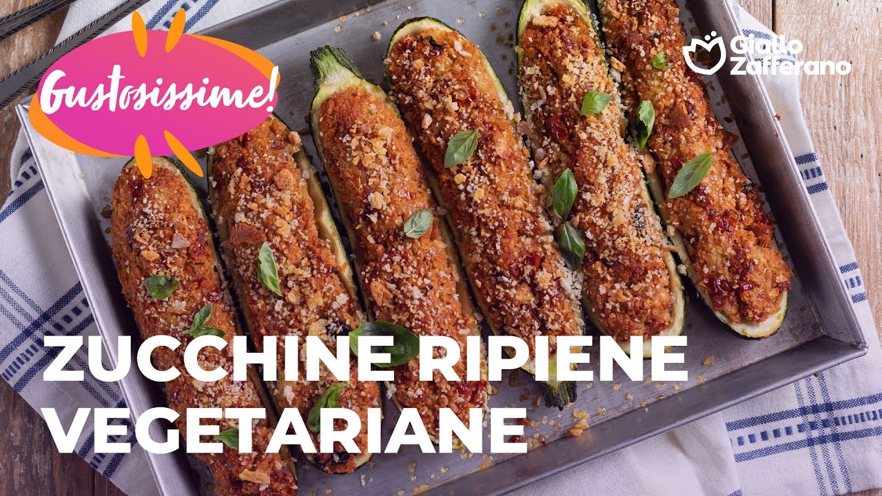 ZUCCHINE RIPIENE VEGETARIANE - FACILI e SAPORITE😍💚