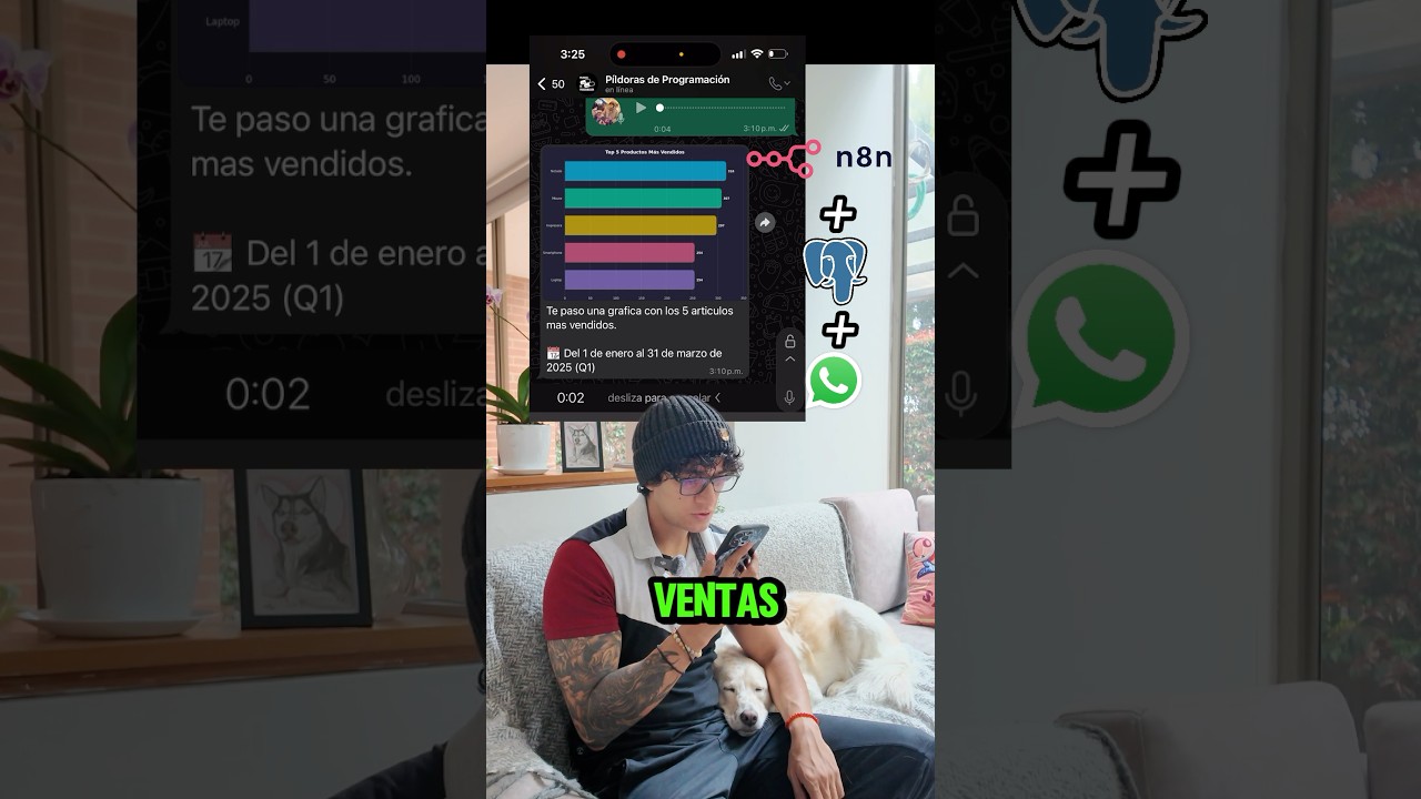Habla con tu base de datos por WhatsApp y N8N. #n8n #programacion #basesdedatos