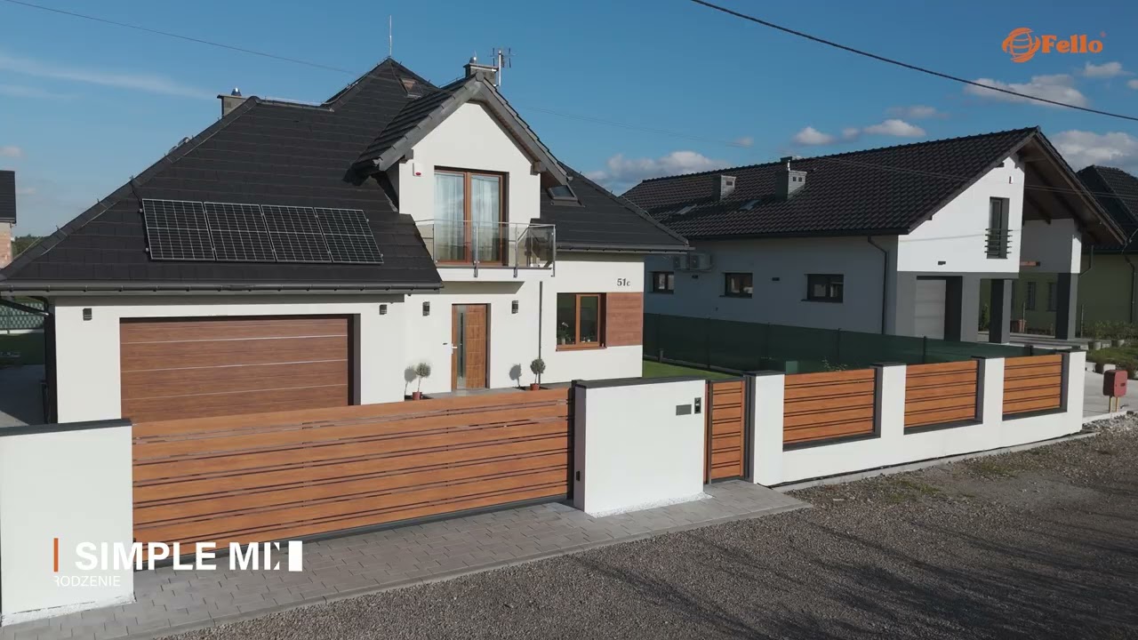 Nowoczesne ogrodzenie aluminiowe &ndash; Efekt drewna bez malowania! 🏡 (Fello Simple Mix)
