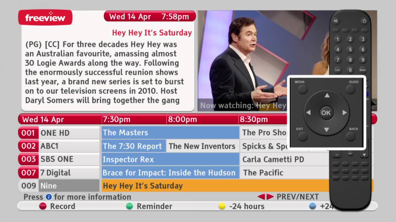 How to Navigate the Freeview EPG