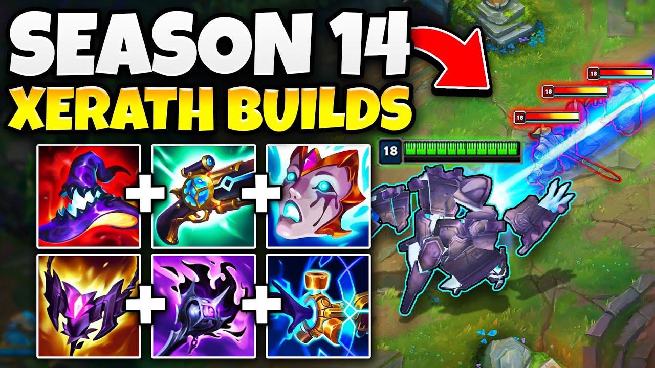 Nearly 4 hours of playing every Xerath build in Season 14! (THE ZWAG MOVIE)