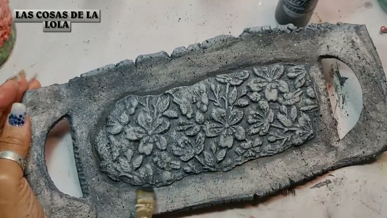 Decoración - Tutorial bandeja - manualidades con arcilla