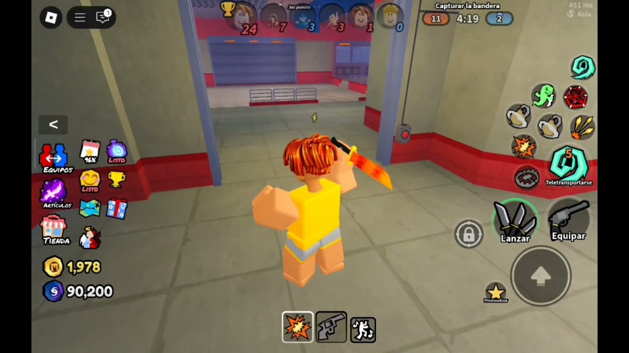 Jugando a Roblox a afilado :)