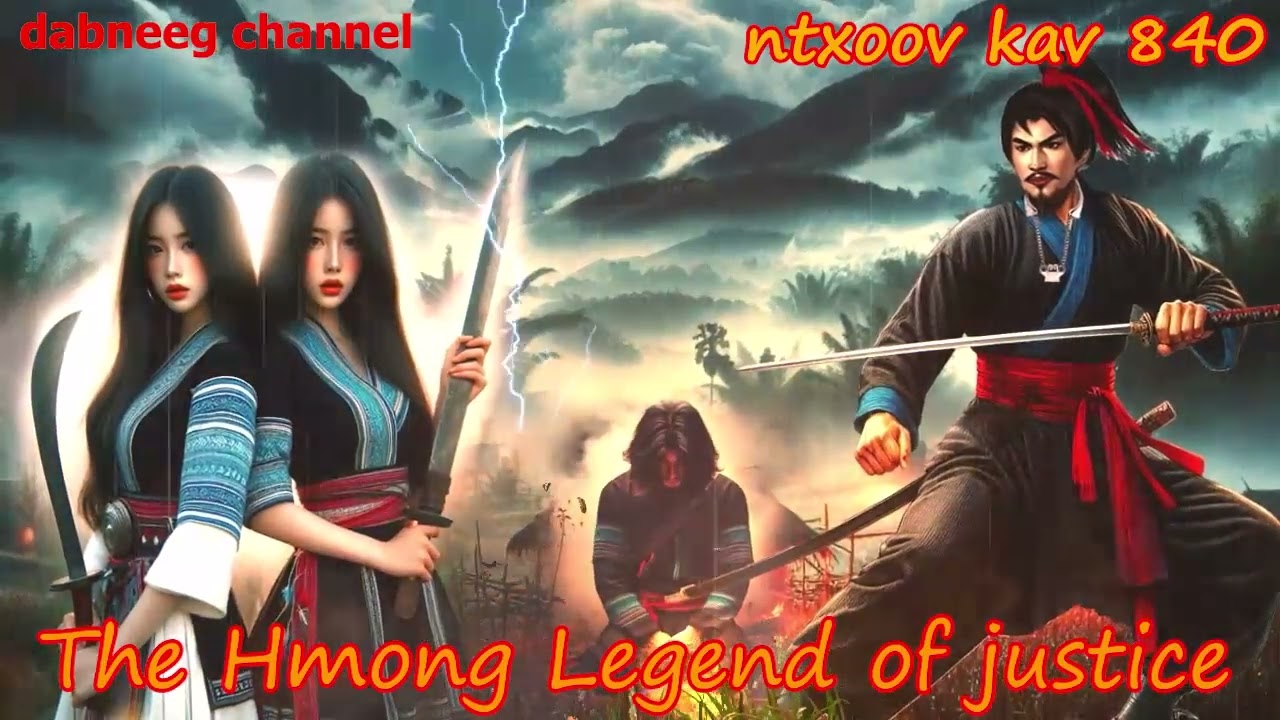 Ntxoov kav The Hmong Legend Part 840 - Ob Viv Ncau Txoj kev lim hiam - Sword fighter for justice