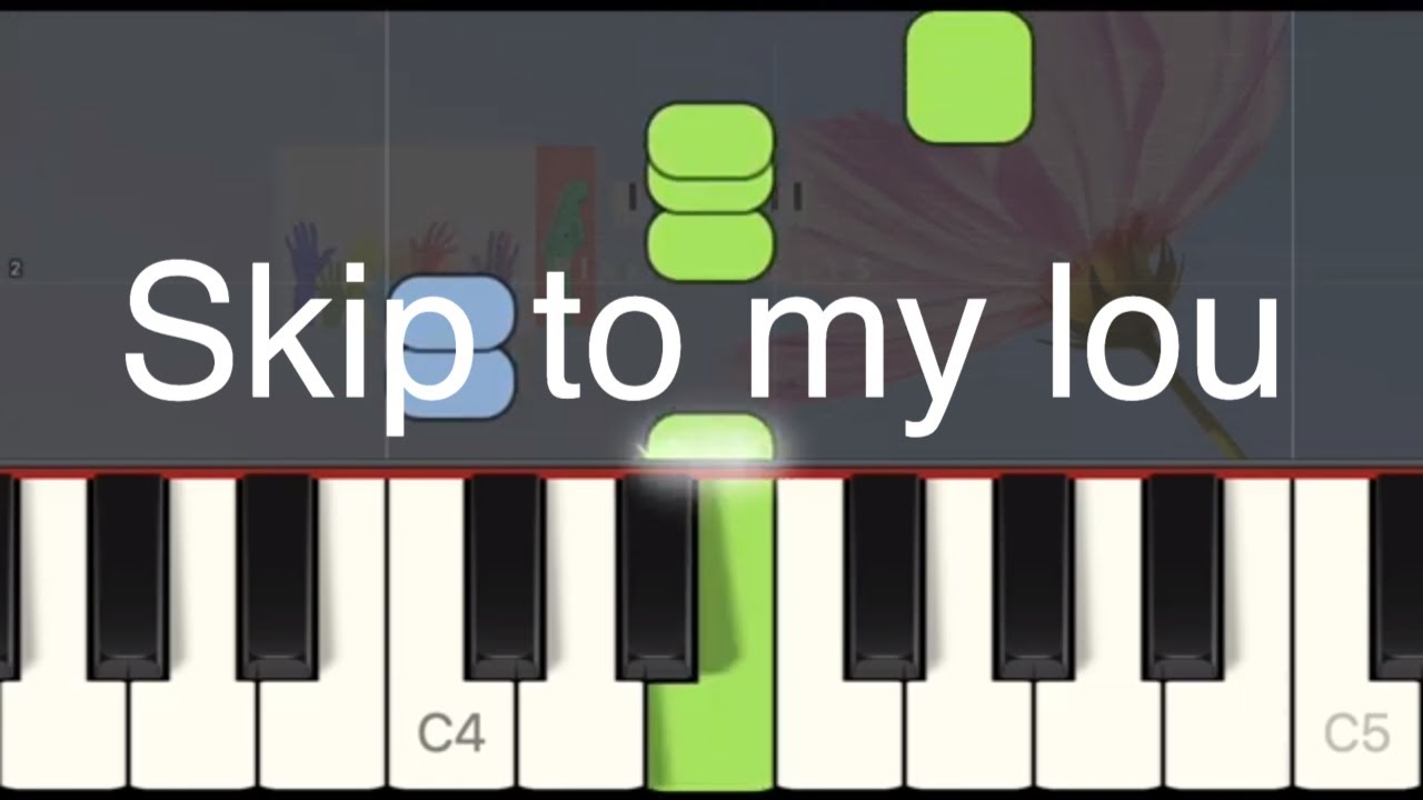 Denes Agay - 14 Skip to my lou - Very easy piano tuto