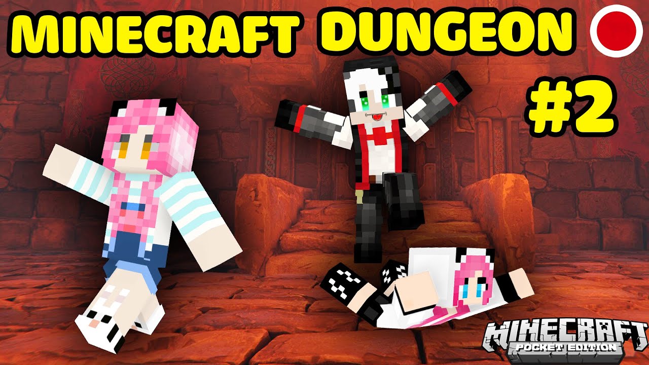 REDHOOD VÀ MỀU THỬ THÁCH STREAM MINECRAFT DUNGEONS TẬP 2*MỀU STREAM MINECRAFT SIÊU KHÓ VỚI CHỊ PANDA