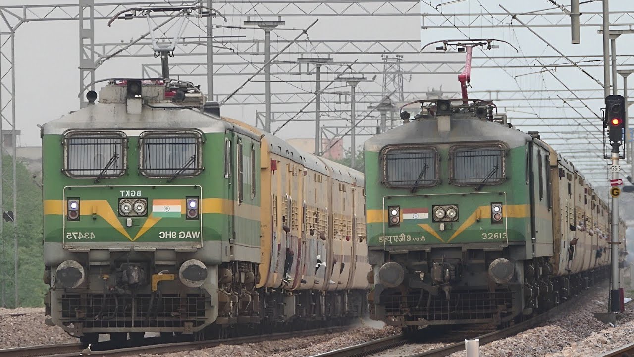 Goods And Super Fast  | Express Trains Videos | Indian Railways Trains | Double WAG 9HC NWR .